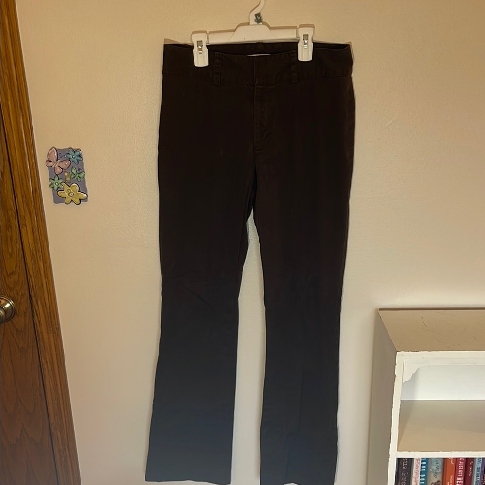 Banana Republic Martin Chocolate Brown Stretch 6/L Women’s Dress Pants Straight